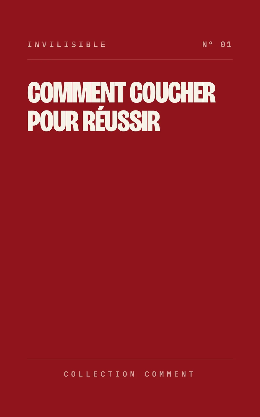 Couverture : Comment coucher pour réussir