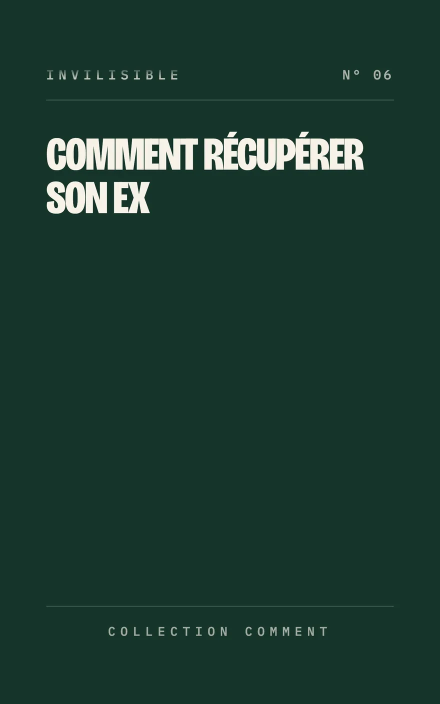 Couverture : Comment récupérer son ex