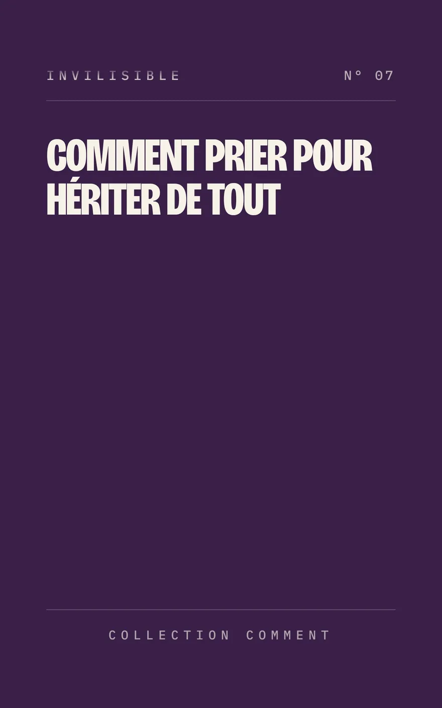 Couverture : Comment prier pour hériter de tout